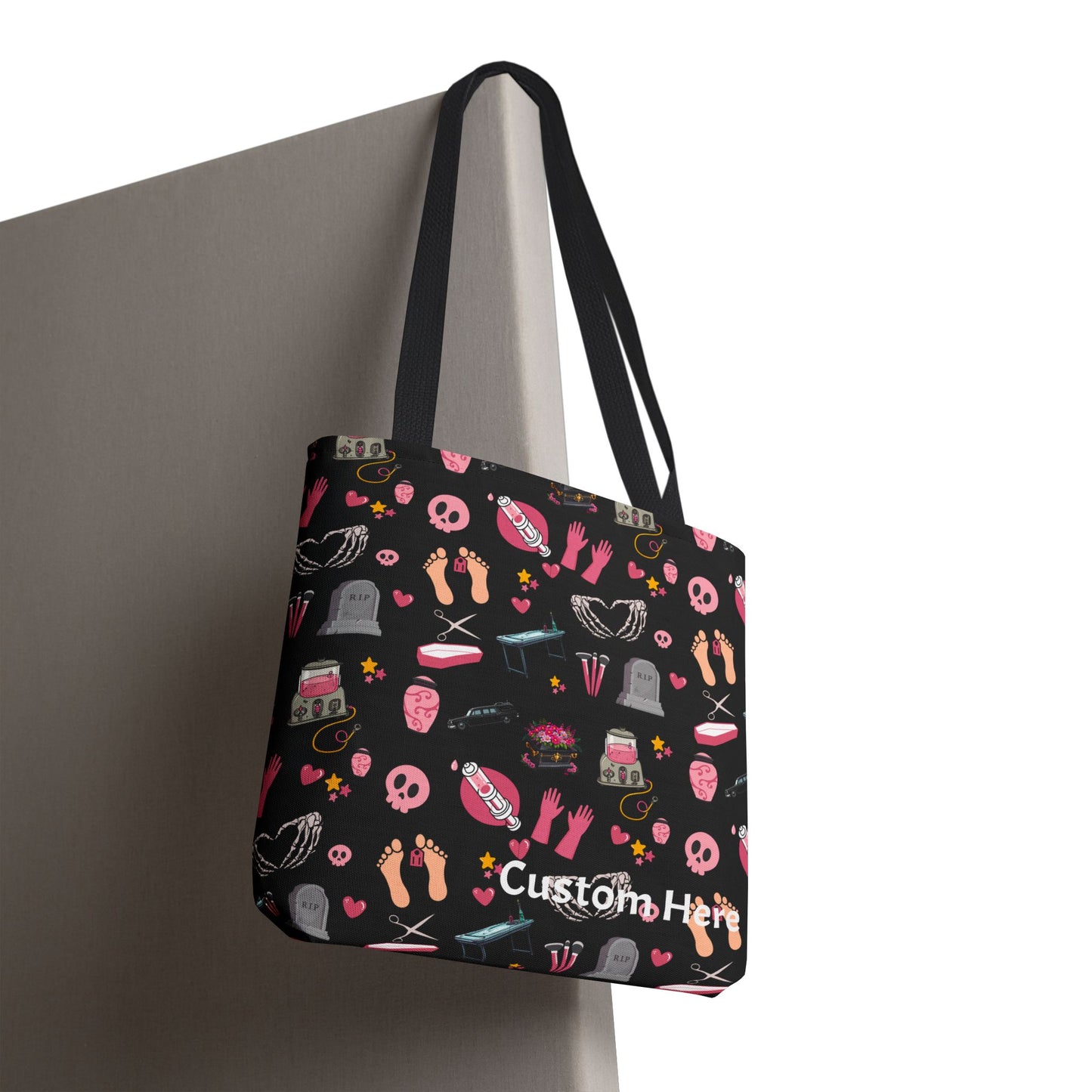 Pink Gothic Mortician Canvas Bag