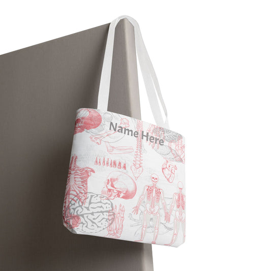 Personalized Pink Anatomy Tote Bag