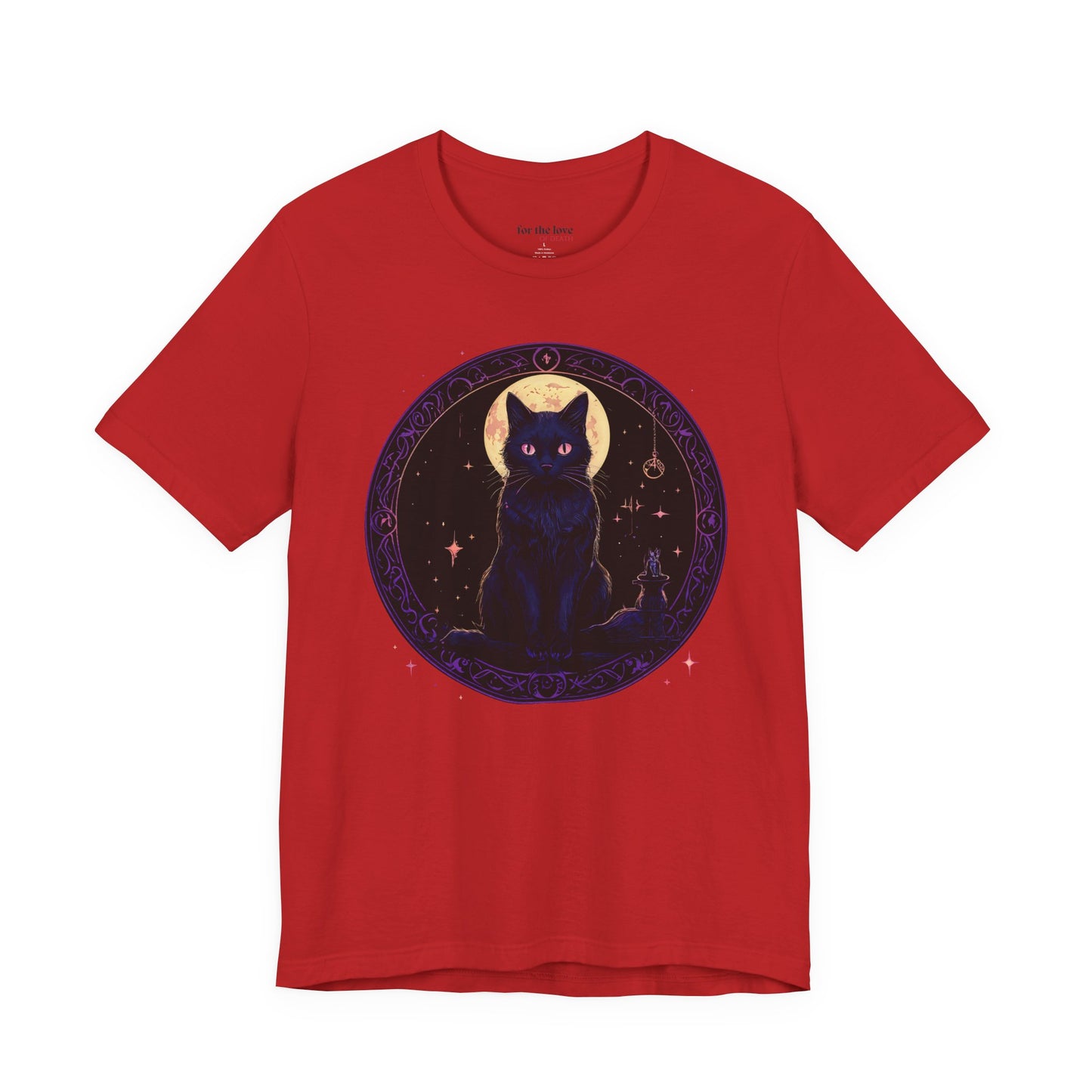 Celestial Witch Cat Moon T-Shirt