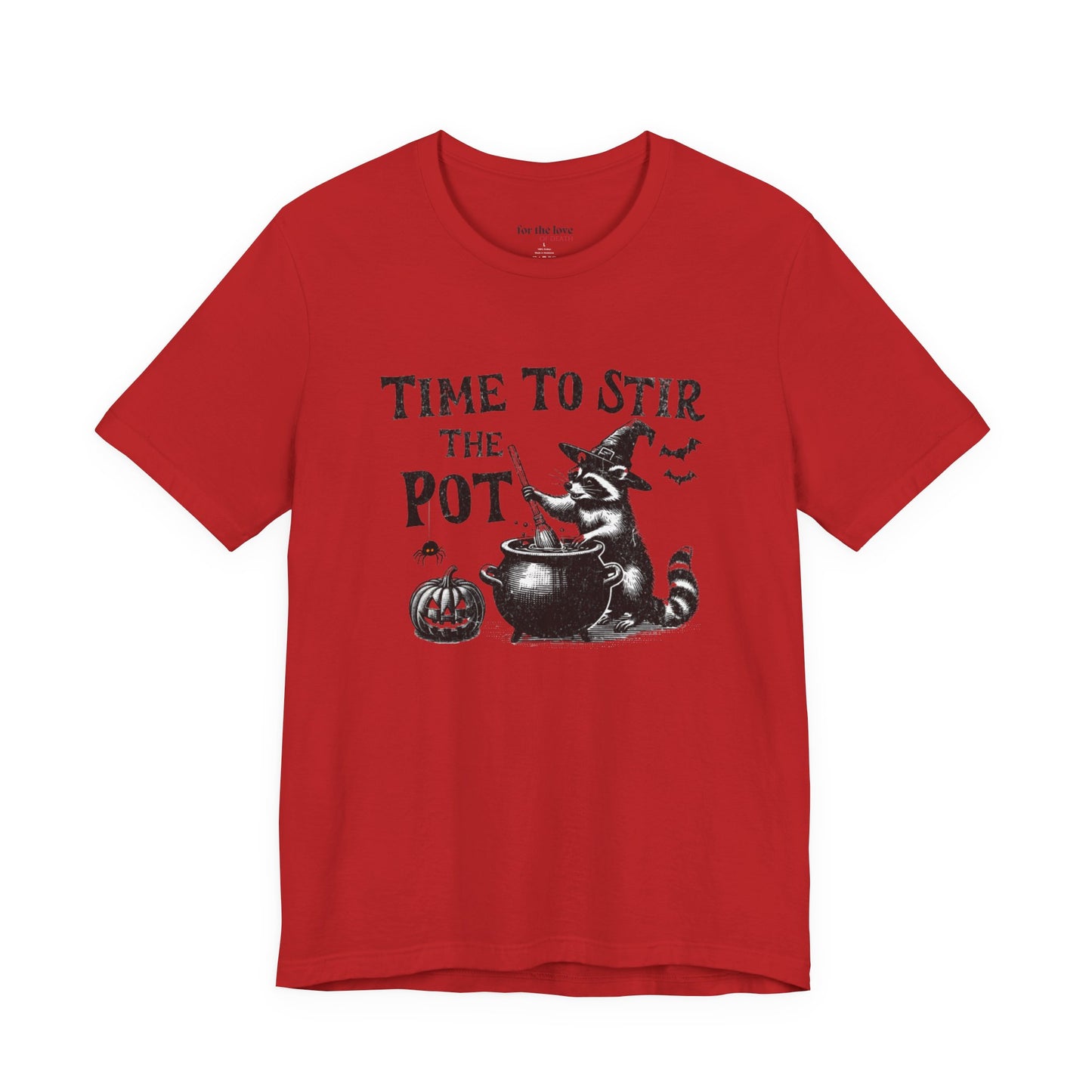 Time to Stir the Pot Raccoon Witch T-Shirt