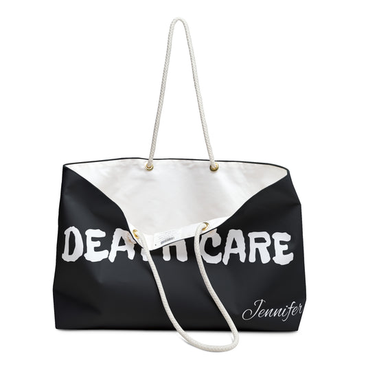 Death Care Black Weekender Bag