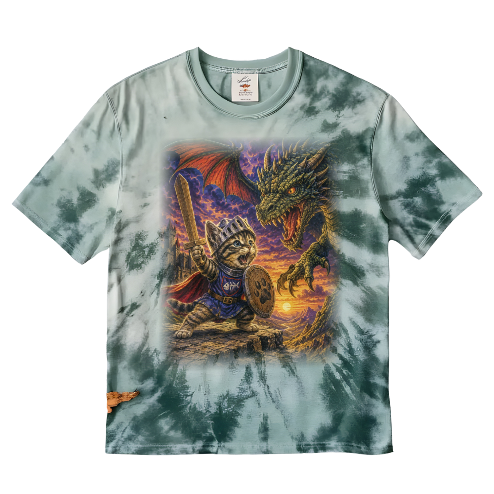 Retro Fantasy Kitten Graphic Tee