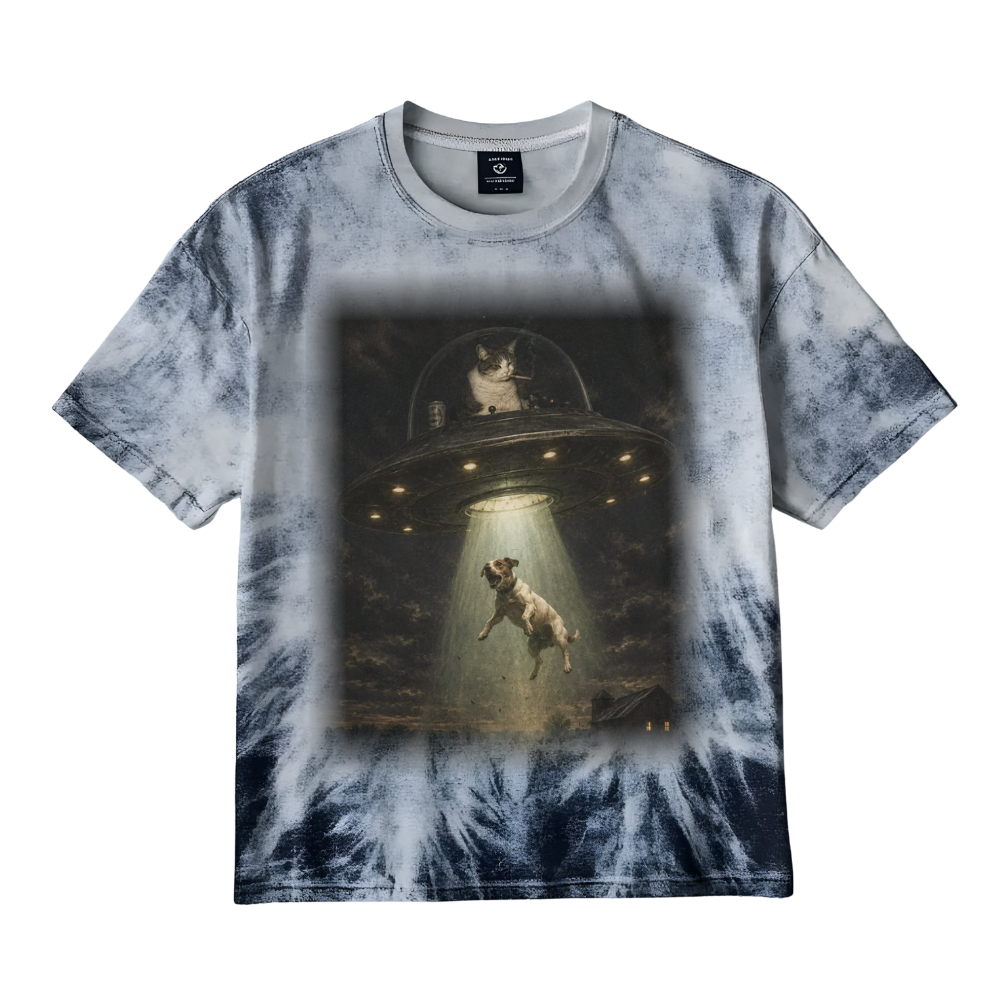 Cat UFO Abduction T-Shirt
