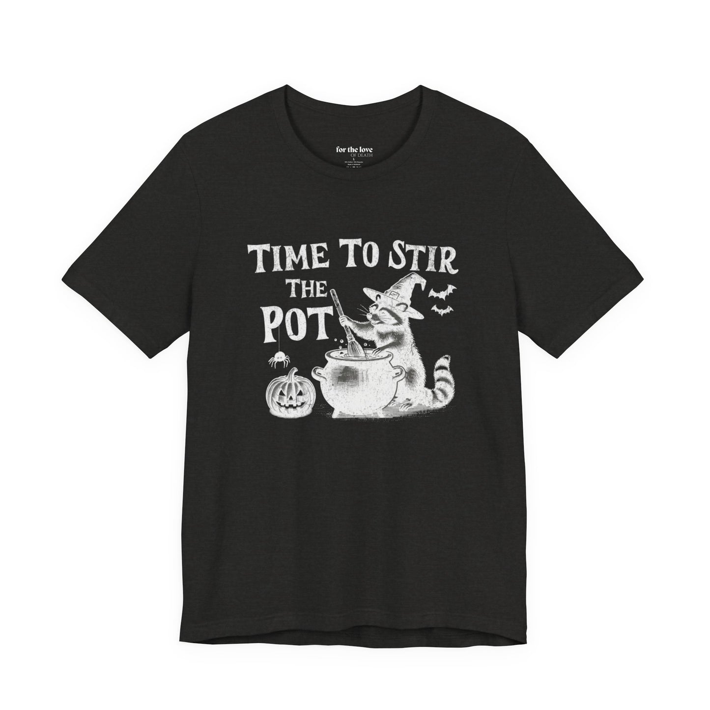 Time to Stir the Pot Raccoon Witch T-Shirt