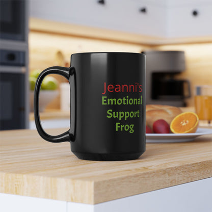 Emotional Support Frog Personalized Mug