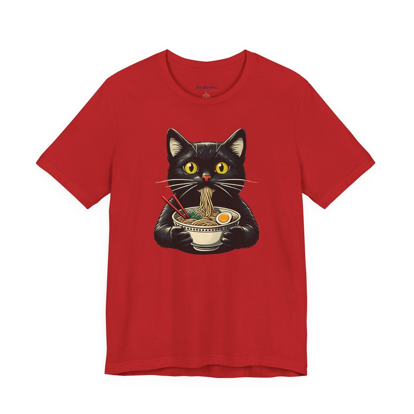 Cat Eating Ramen T-Shirt