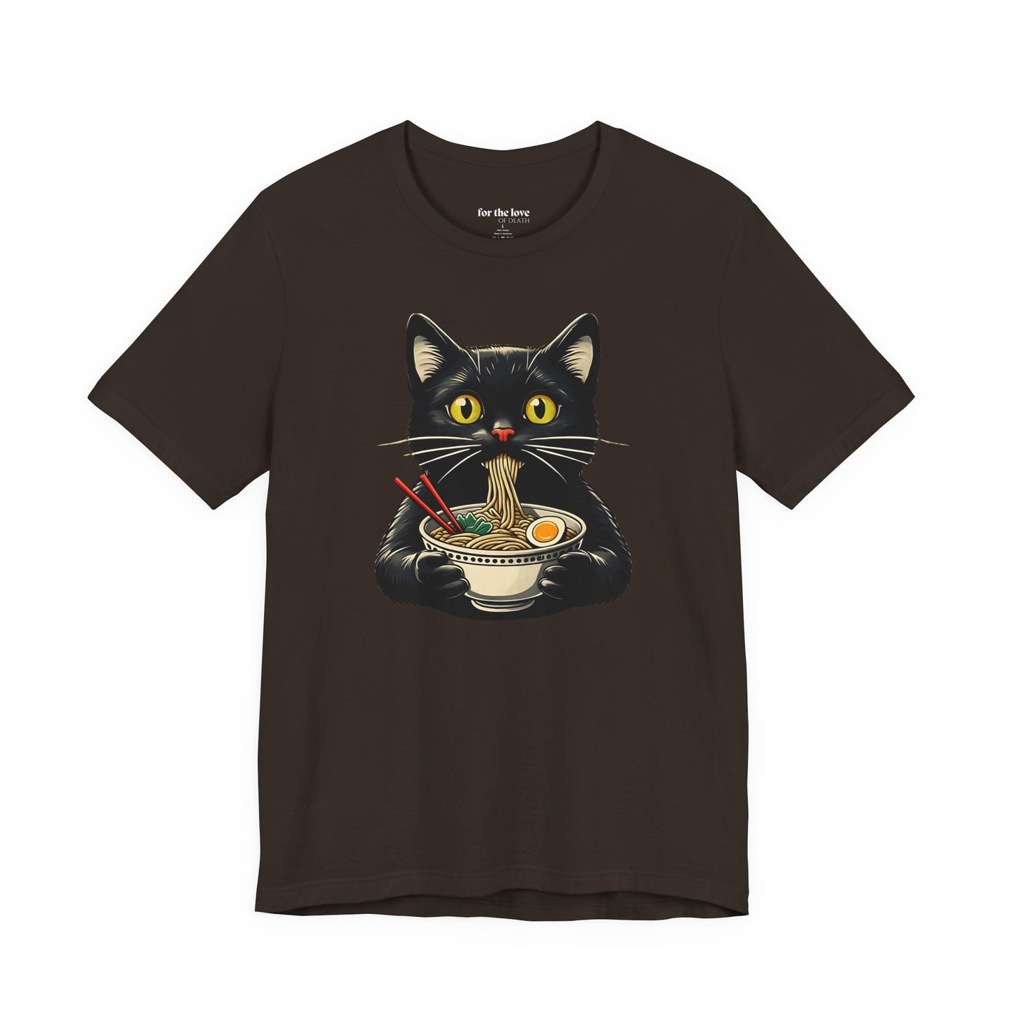Cat Eating Ramen T-Shirt