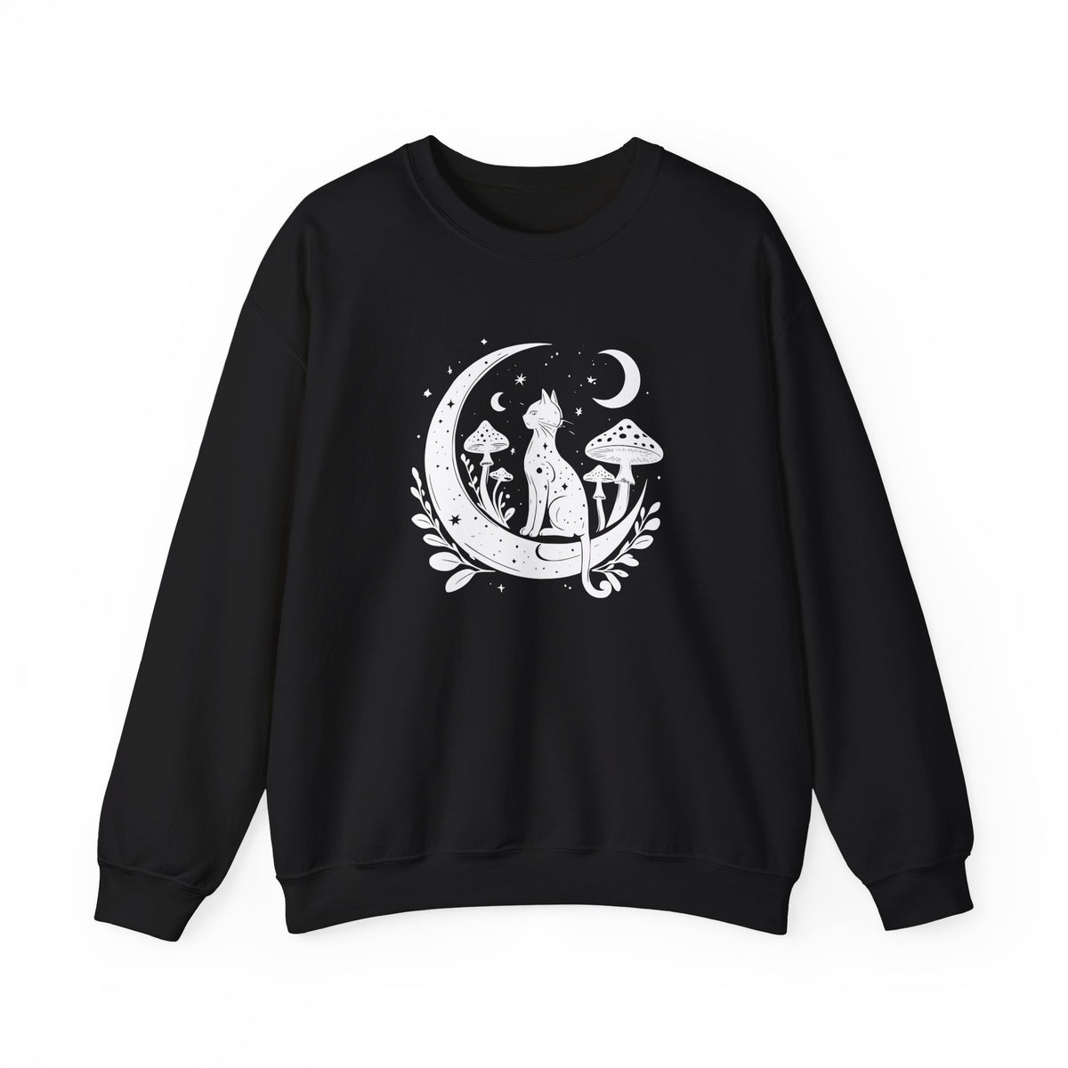 Celestial Witchy Black Cat Sweatshirt