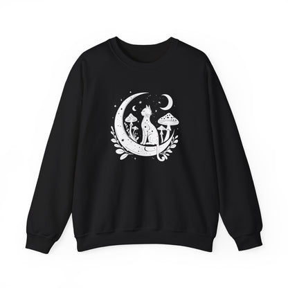 Celestial Witchy Black Cat Sweatshirt