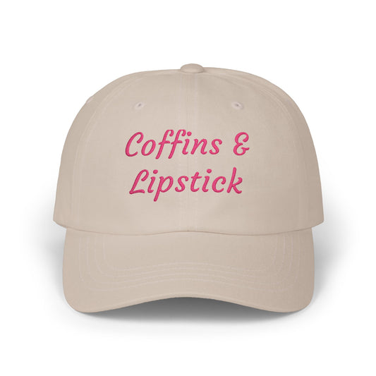Coffins & Lipstick Embroidered Cap