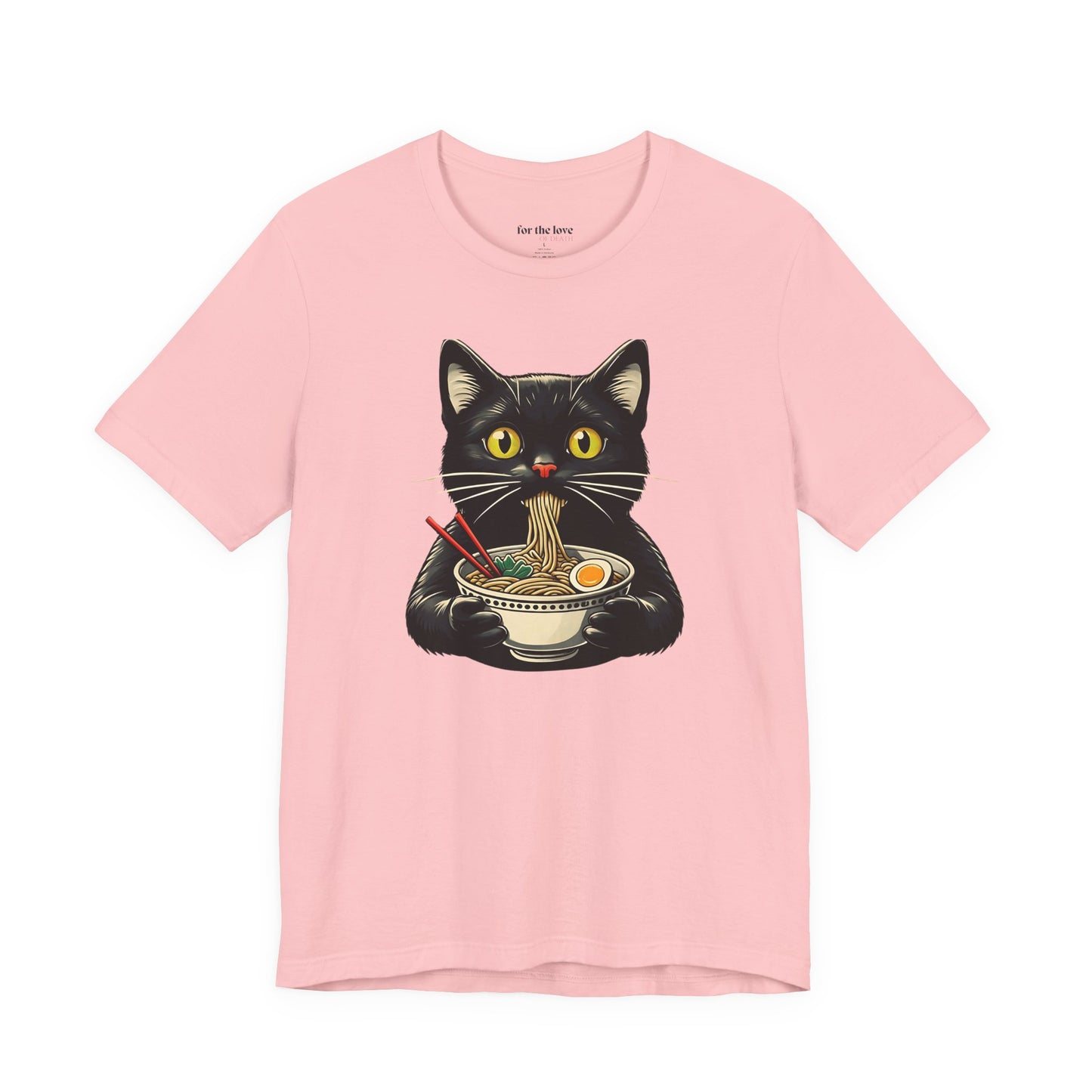 Cat Eating Ramen T-Shirt