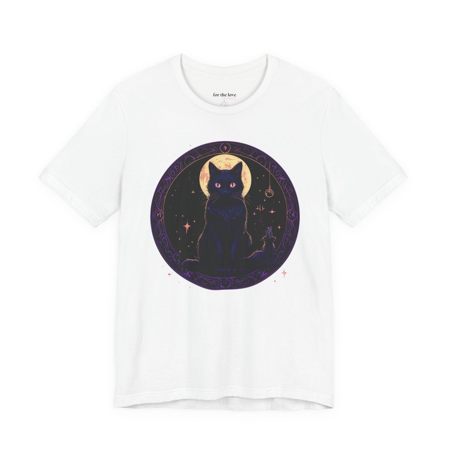 Celestial Witch Cat Moon T-Shirt