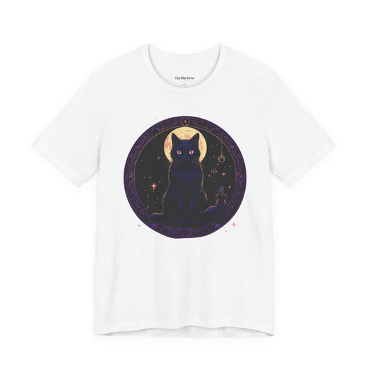 Celestial Witch Cat Moon T-Shirt