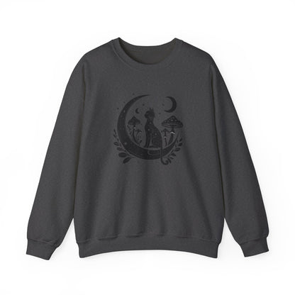 Celestial Witchy Black Cat Sweatshirt