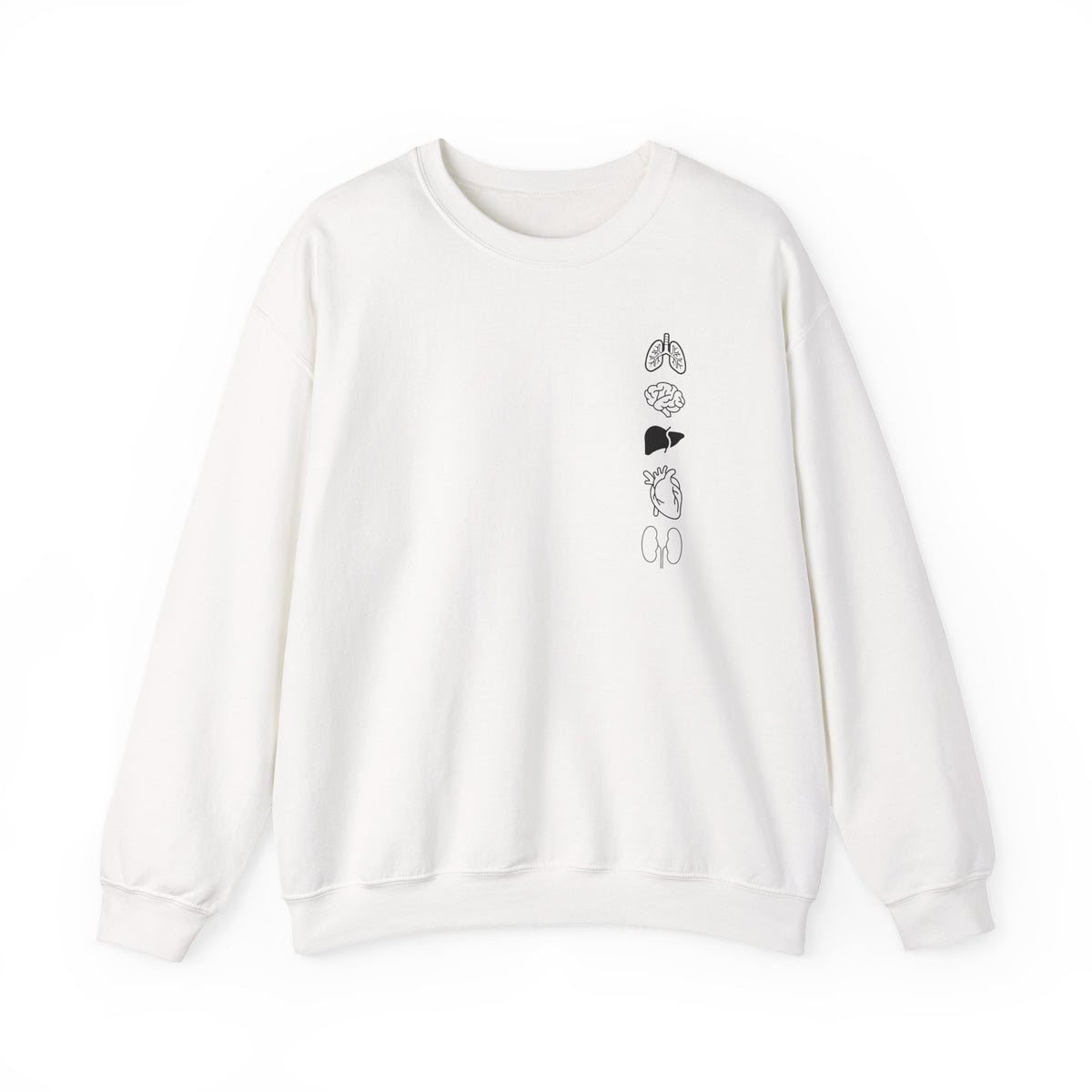 Heart and Lungs Minimalist Anatomy Sweatshirt