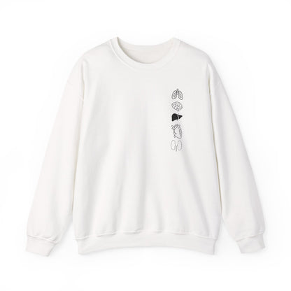 Heart and Lungs Minimalist Anatomy Sweatshirt
