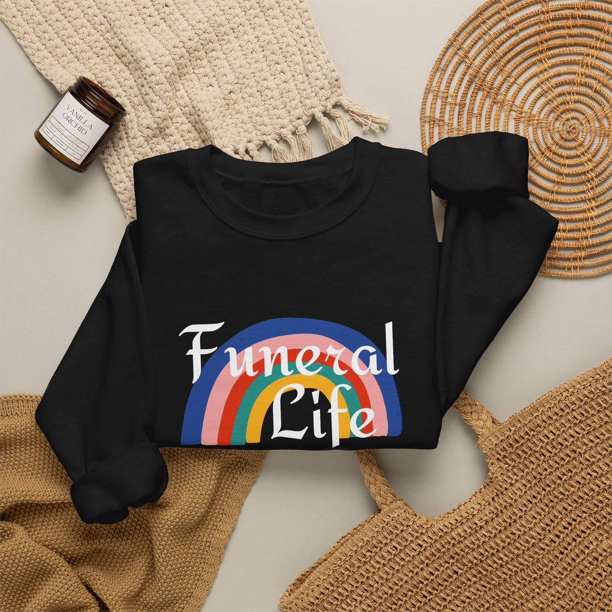 Funeral Life Rainbow Sweatshirt