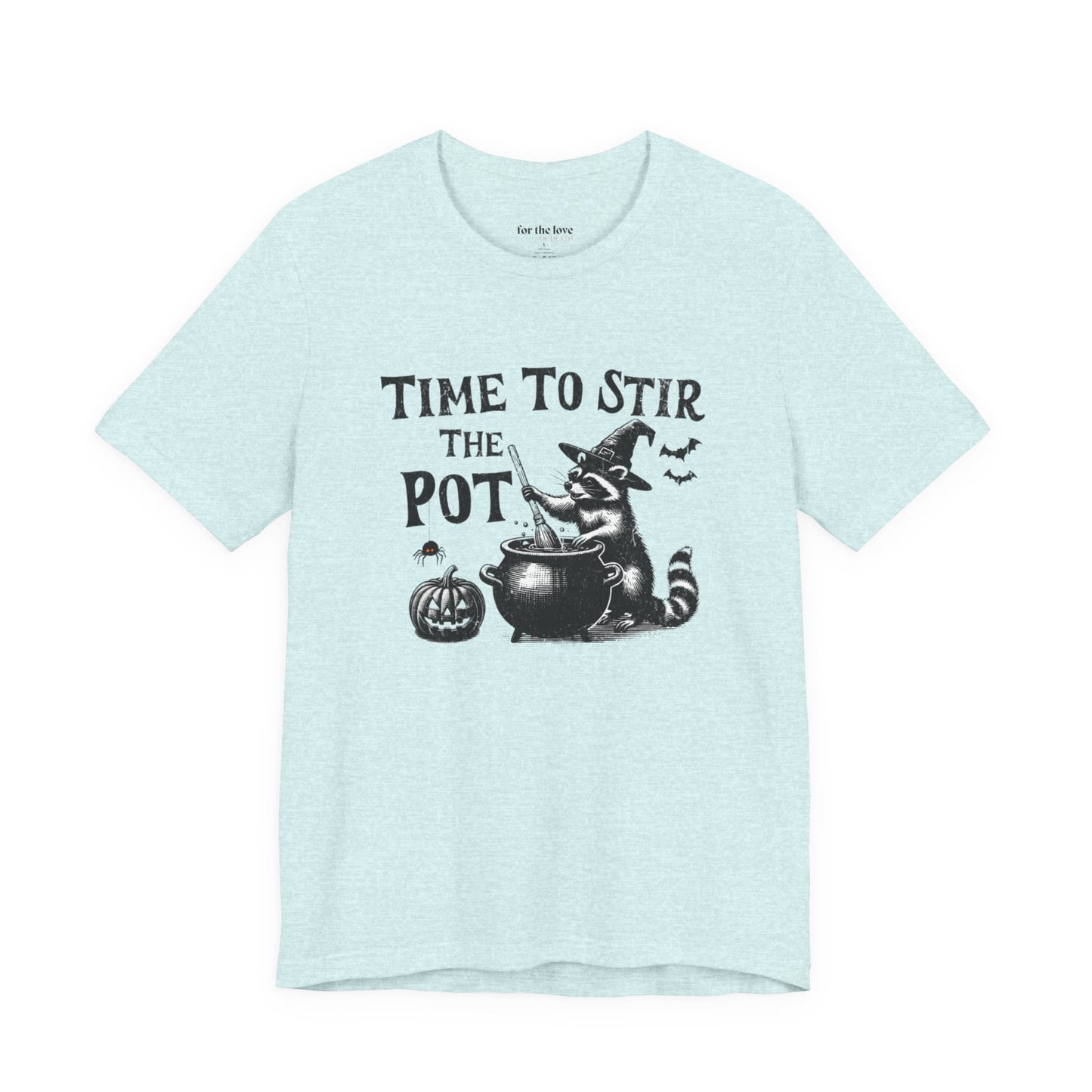 Time to Stir the Pot Raccoon Witch T-Shirt