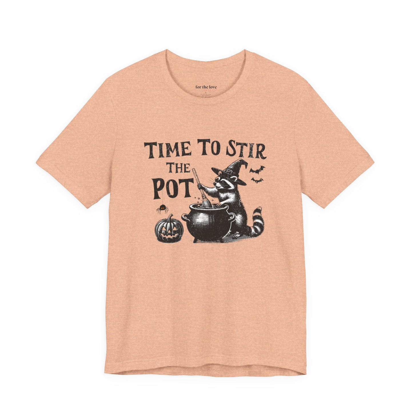 Time to Stir the Pot Raccoon Witch T-Shirt