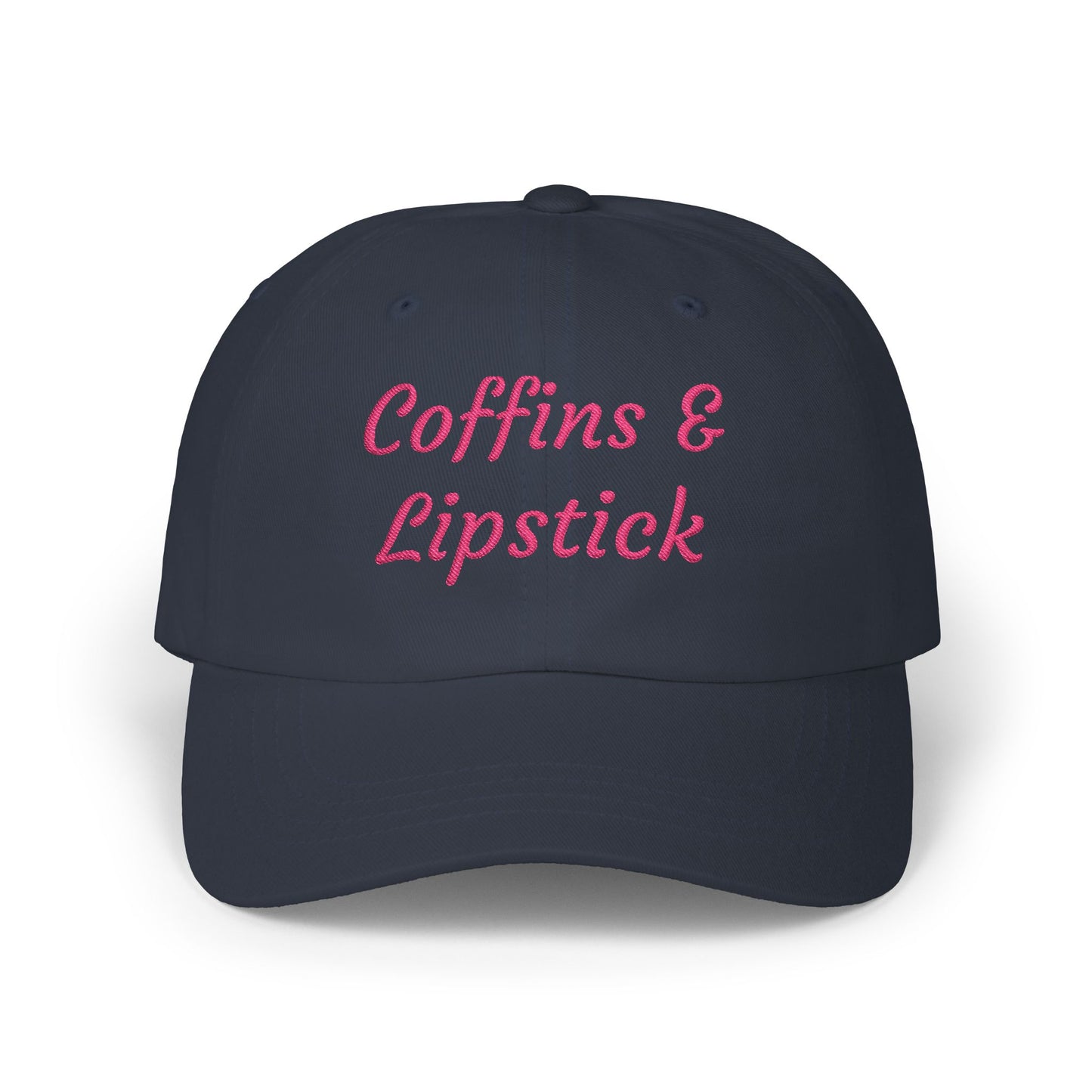 Coffins & Lipstick Embroidered Cap