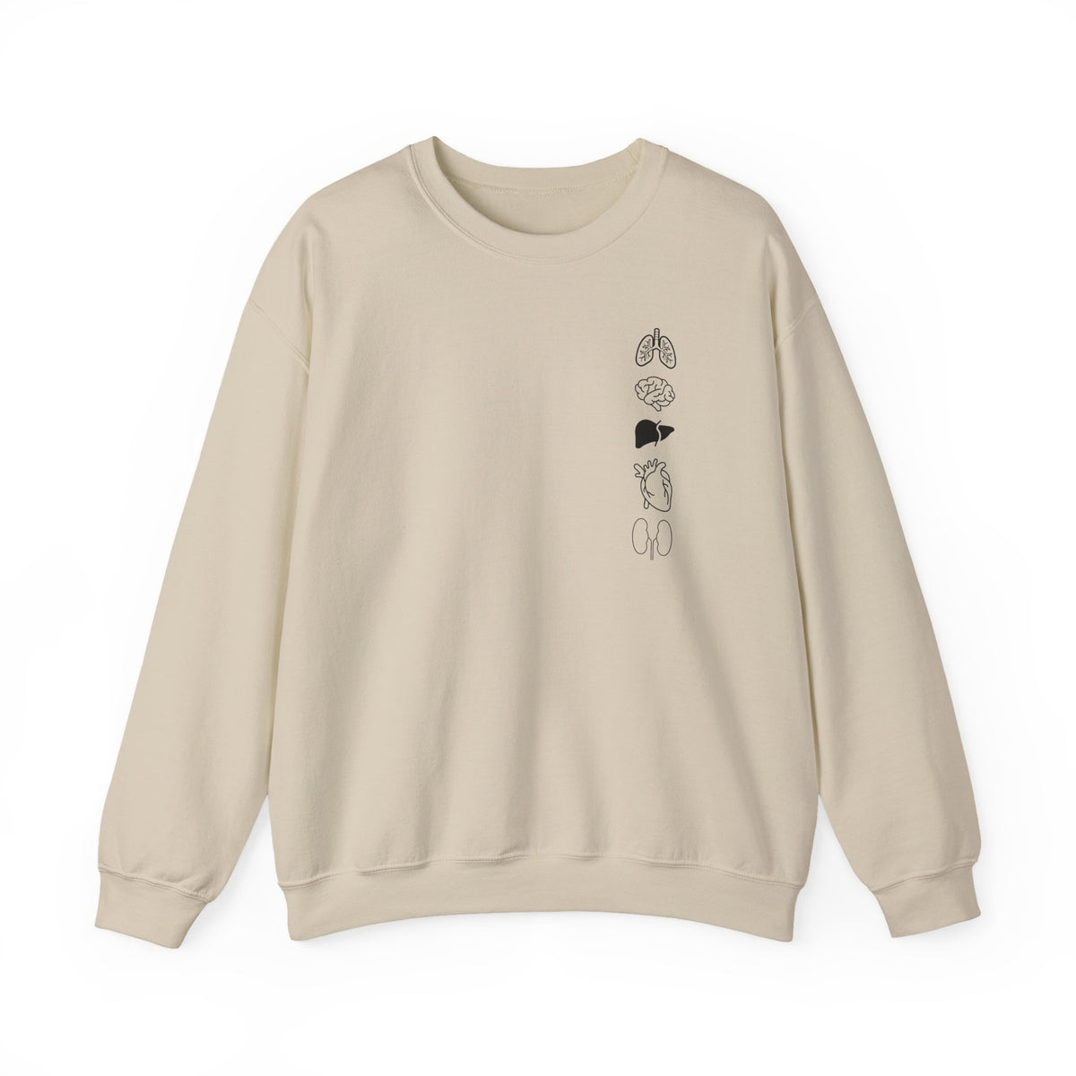 Heart and Lungs Minimalist Anatomy Sweatshirt