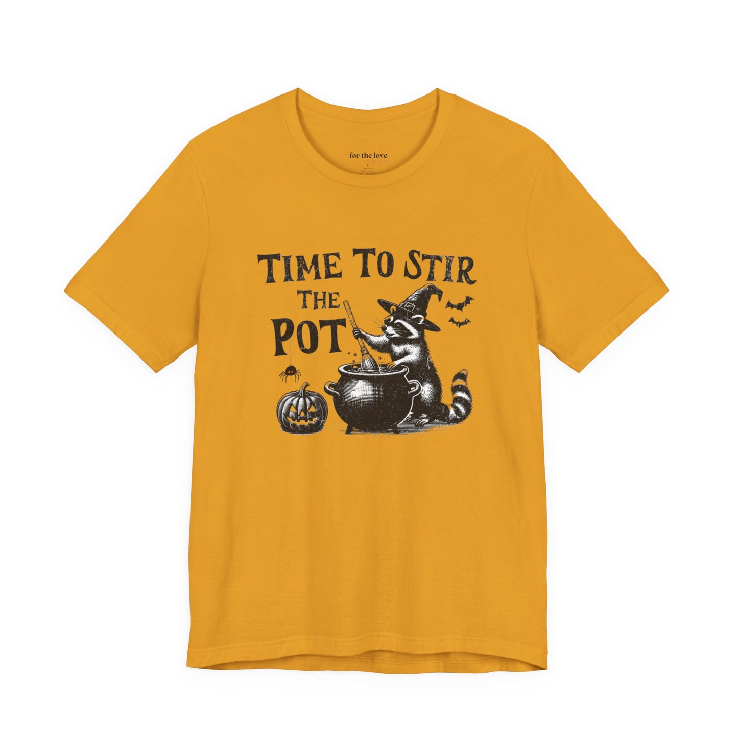 Time to Stir the Pot Raccoon Witch T-Shirt