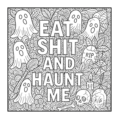 Morbid as F#%k Bold & Easy Gothic Coloring Book for Adults