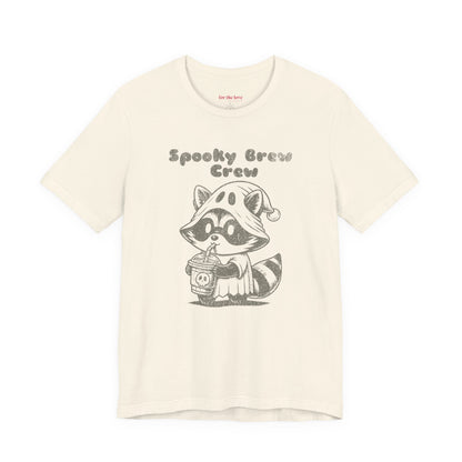 Spooky Brew Crew Raccoon Shirt