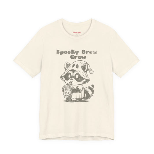 Spooky Brew Crew Raccoon Shirt
