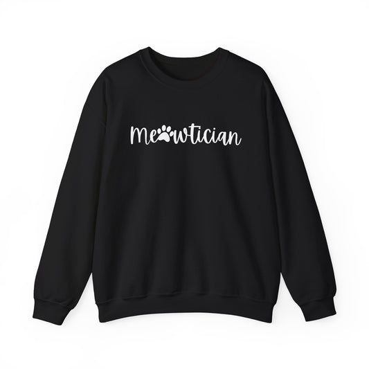 Meowtician Cat Mortician Sweatshirt