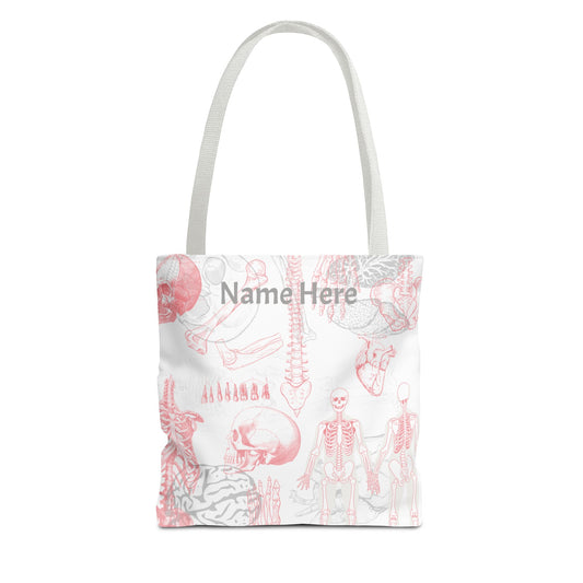 Personalized Pink Anatomy Tote Bag