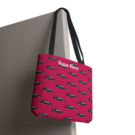 Personalized Pink Hearse Tote Bag