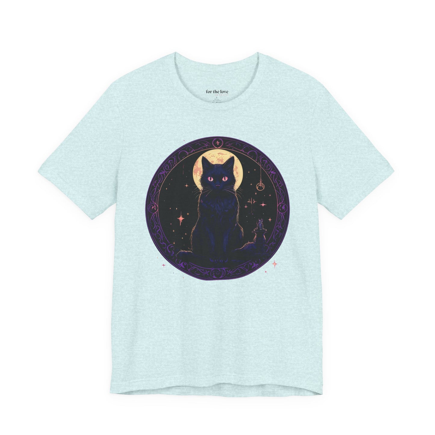 Celestial Witch Cat Moon T-Shirt
