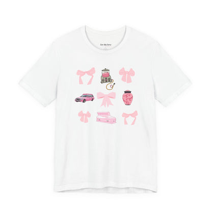 Coquette Casket Bow T-Shirt