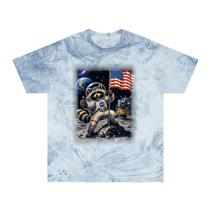 Astronaut Raccoon Moon Landing T-Shirt