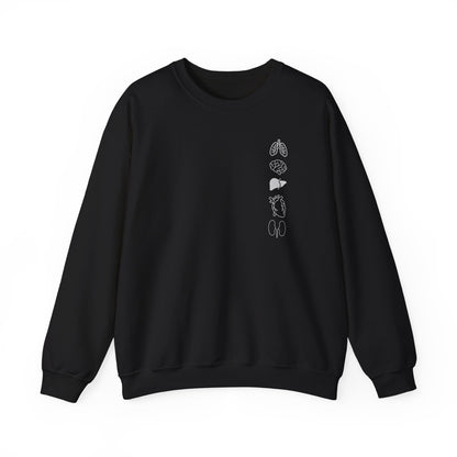 Heart and Lungs Minimalist Anatomy Sweatshirt