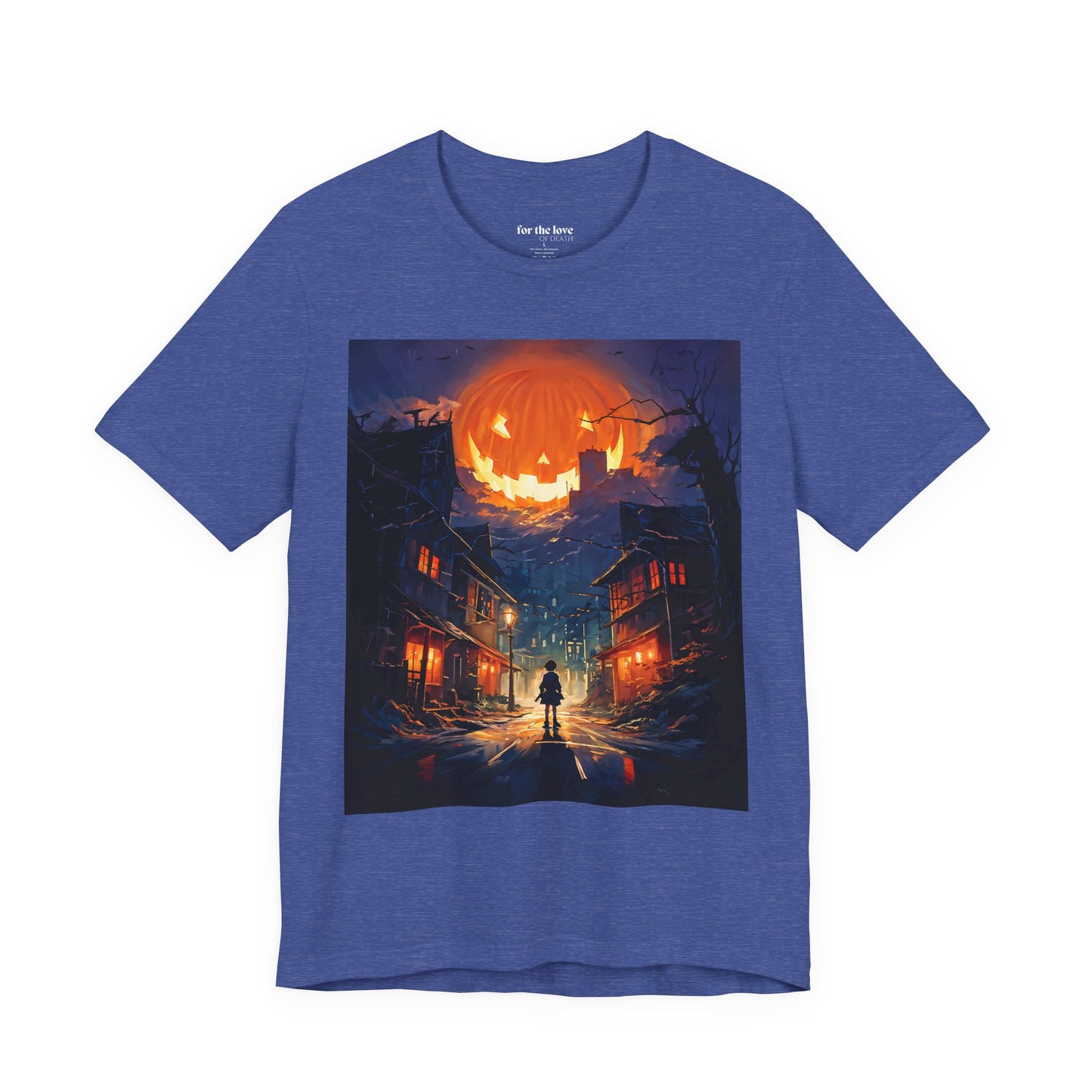Retro Halloween Pumpkin Moon T-Shirt | Horror Art Graphic Tee
