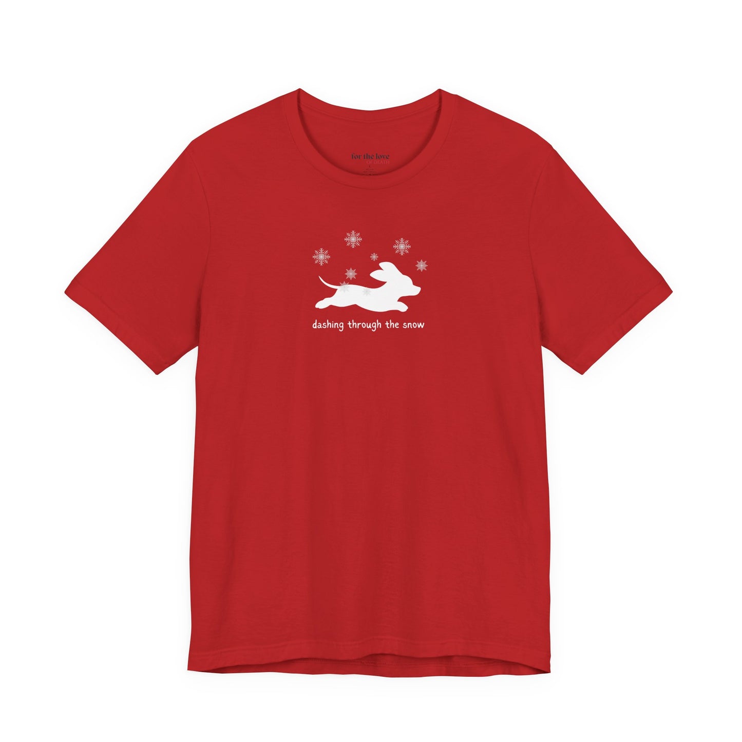 Dashing Through the Snow Wiener Dog T-Shirt