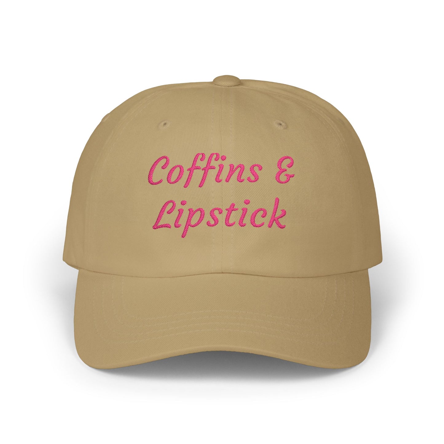 Coffins & Lipstick Embroidered Cap