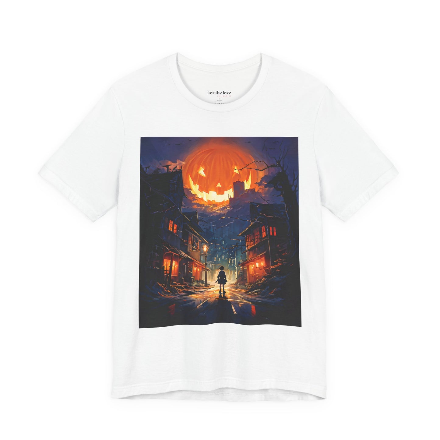 Retro Halloween Pumpkin Moon T-Shirt | Horror Art Graphic Tee
