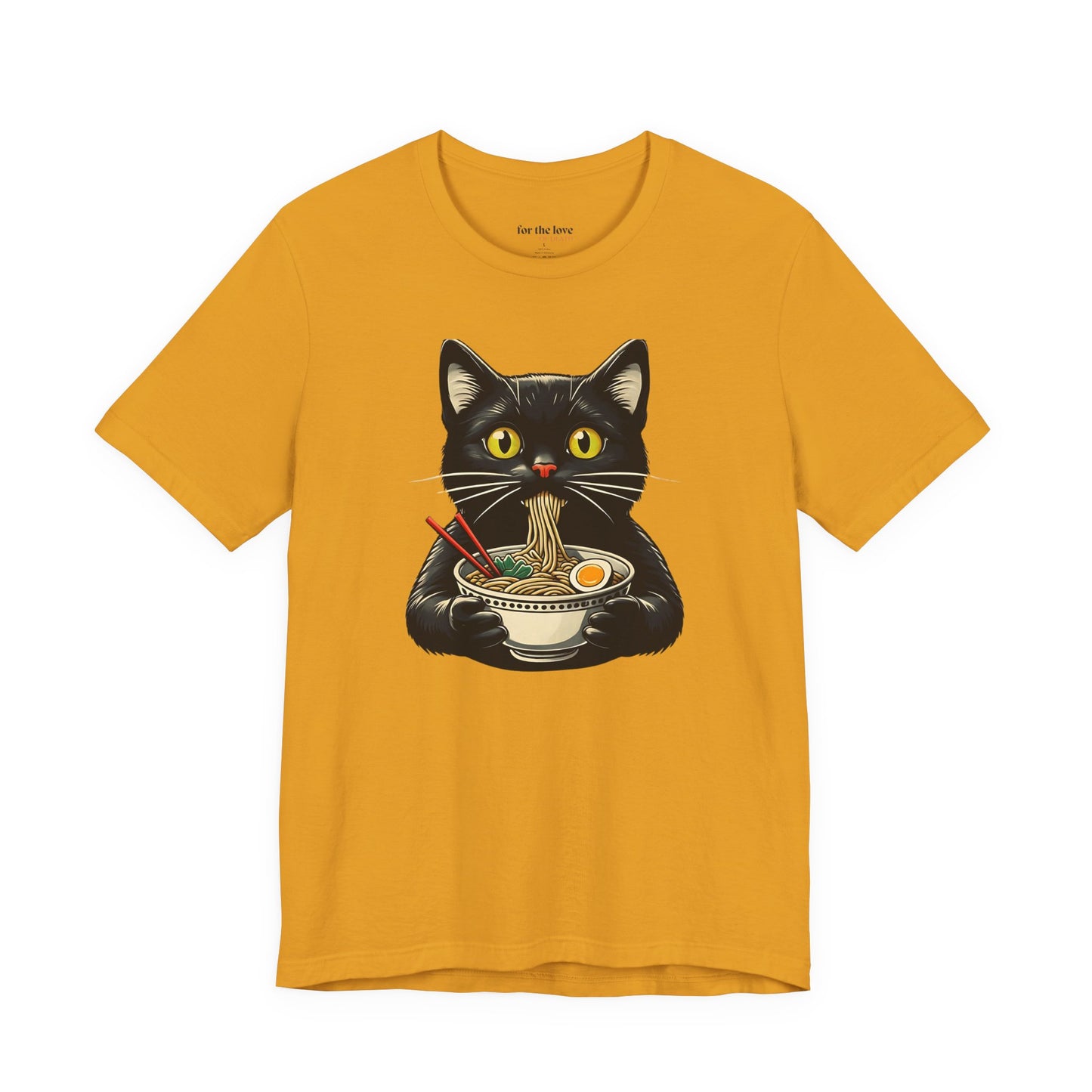 Cat Eating Ramen T-Shirt