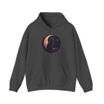 Black Moon Cat Sweatshirt, Celestial Witch Shirt, Witchy Clothing, Pastel Goth Aesthetic, Wiccan Witchcraft Clothes, Dark Academia
