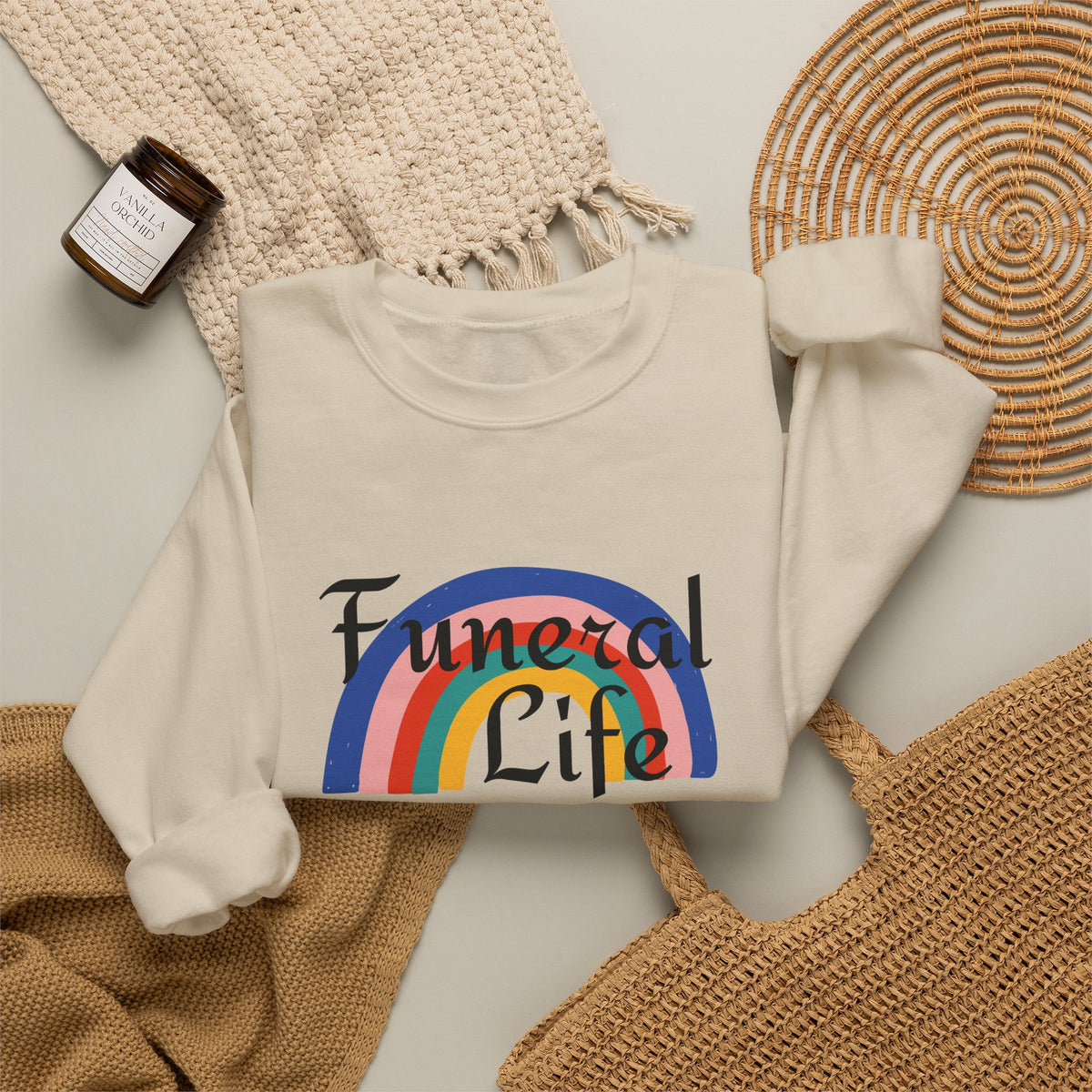 Funeral Life Rainbow Sweatshirt