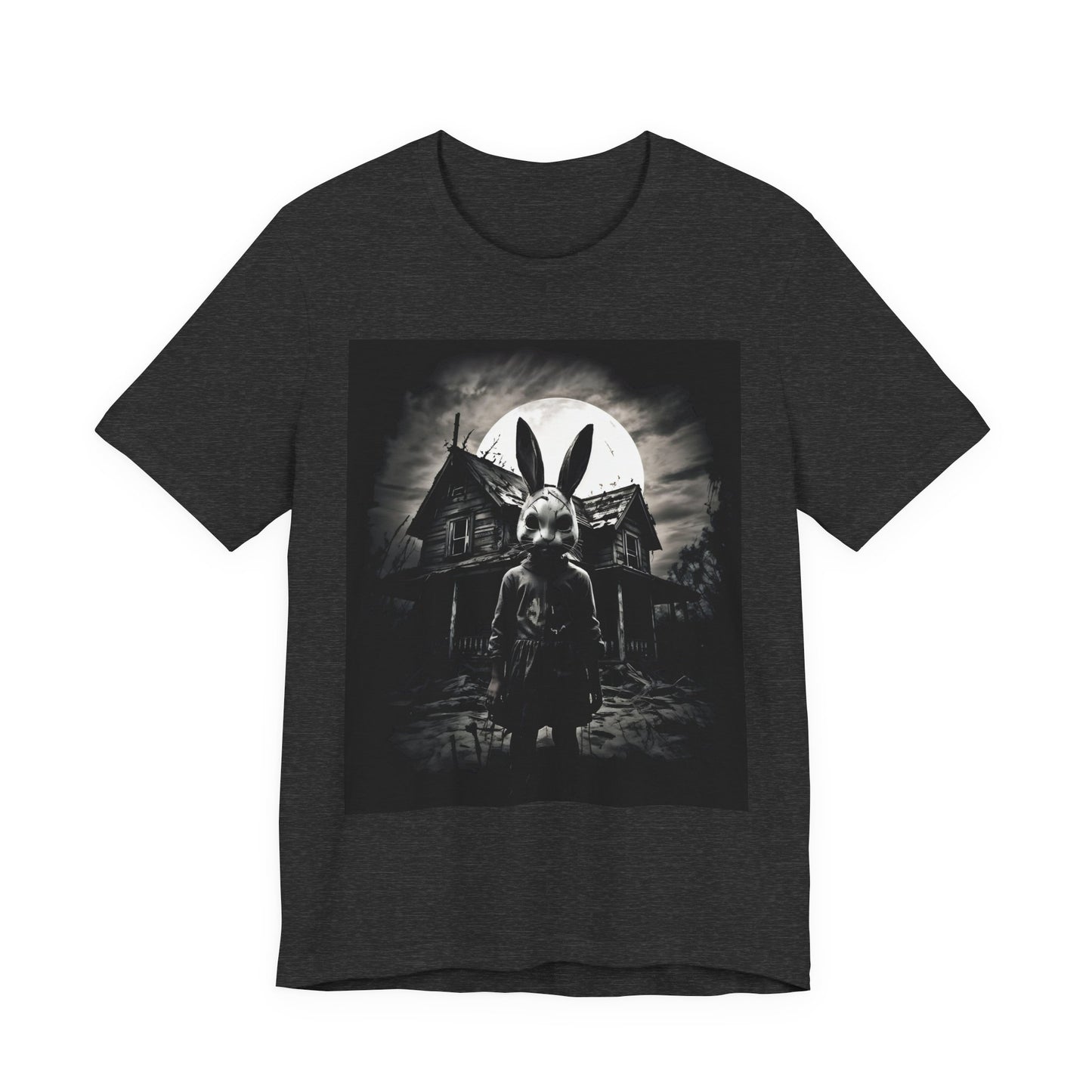 creepy bunny gothic t shirt weirdcore horror rabbit graphic tee