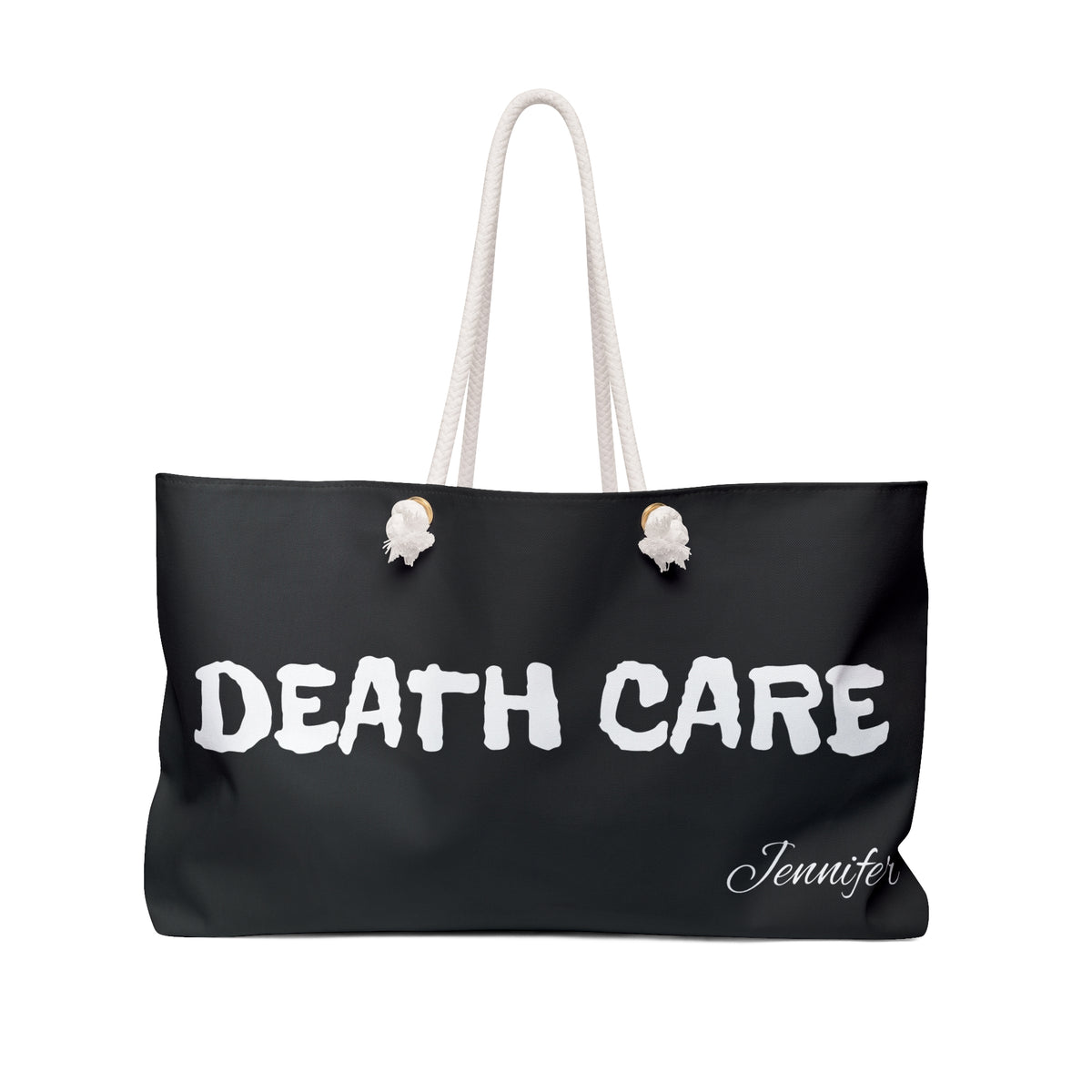 Death Care Black Weekender Bag