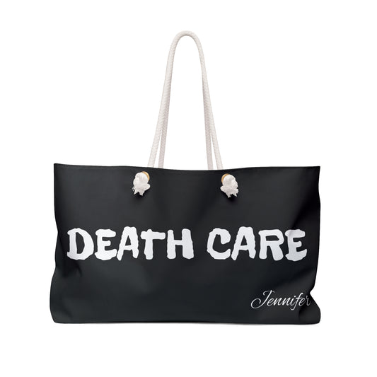 Death Care Black Weekender Bag