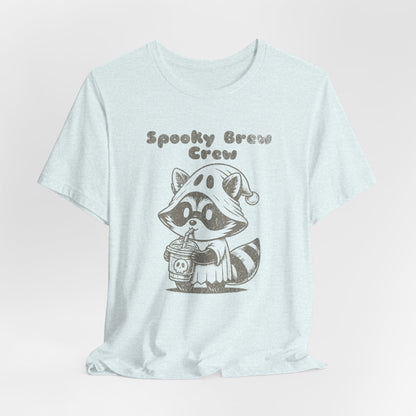 Spooky Brew Crew Raccoon Shirt