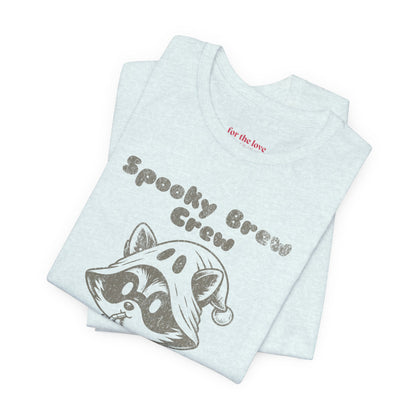Spooky Brew Crew Raccoon Shirt