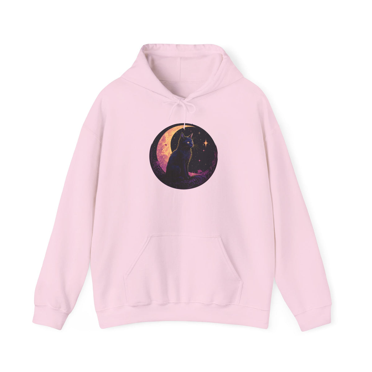 Black Moon Cat Sweatshirt, Celestial Witch Shirt, Witchy Clothing, Pastel Goth Aesthetic, Wiccan Witchcraft Clothes, Dark Academia