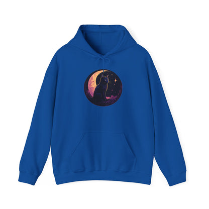 Black Moon Cat Sweatshirt, Celestial Witch Shirt, Witchy Clothing, Pastel Goth Aesthetic, Wiccan Witchcraft Clothes, Dark Academia